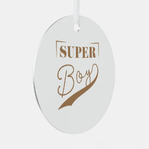 Super Boy Metal Tree Decoration