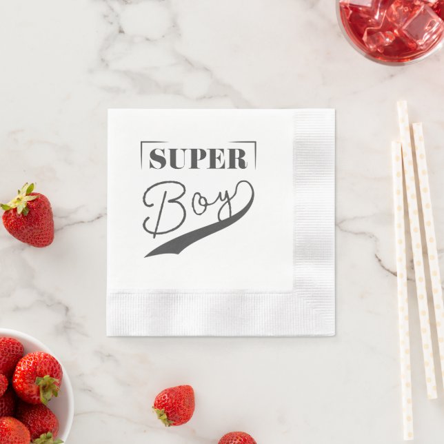 Super Boy Napkin (Insitu)