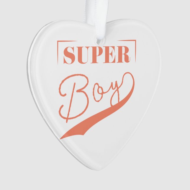 Super Boy Ornament (Front)