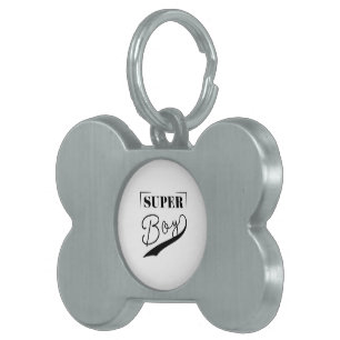 Super Boy Pet ID Tag