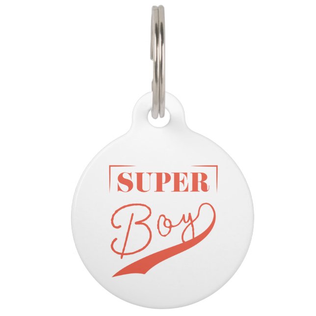 Super Boy Pet Tag (Front)