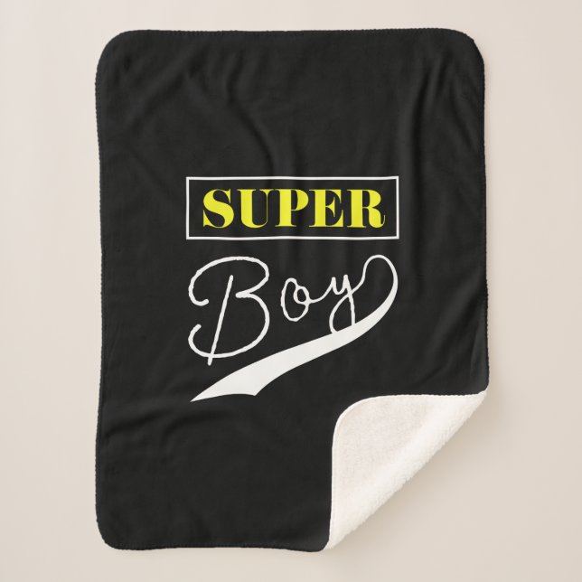 Super Boy  Sherpa Blanket (Front)