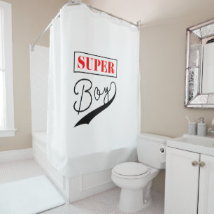 Super Boy Shower Curtain