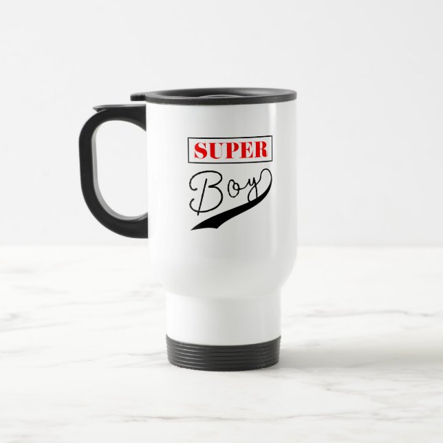 Super Boy  Travel Mug (Left)