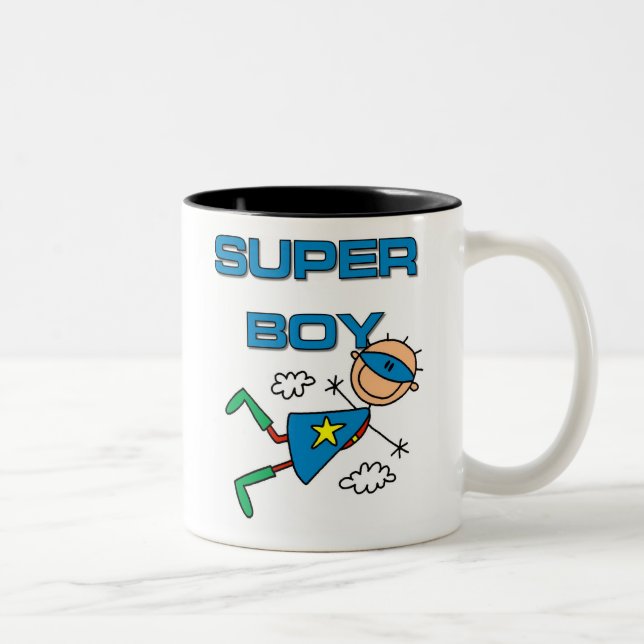 Super Boy Two-Tone Coffee Mug (Right)