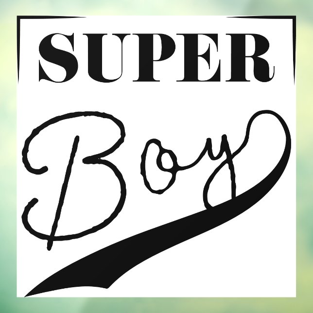 Super Boy Window Cling (Sheet 3)