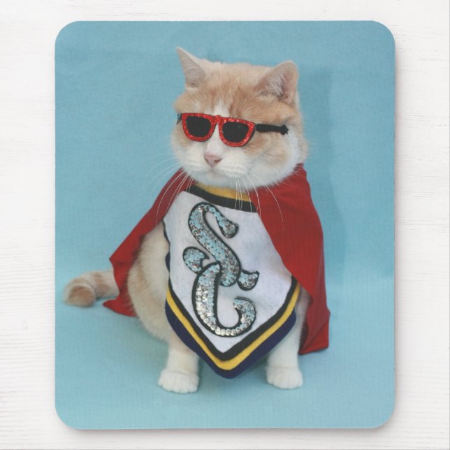 Super Bubba Cat Mouse Mat (Front)