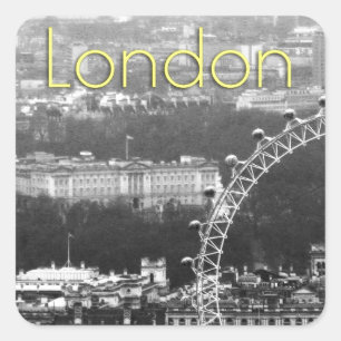 Super! Buckingham Palace London Square Sticker