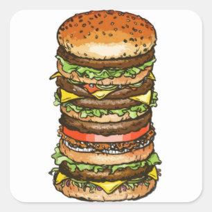 Super Burger Sticker
