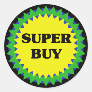 SUPER BUY Retail Sale Sticker
