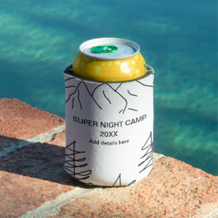 Super camp summer winter add name year travel vacc can cooler
