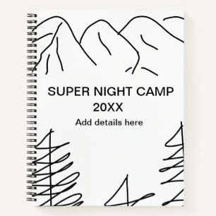 Super camp summer winter add name year travel vacc notebook