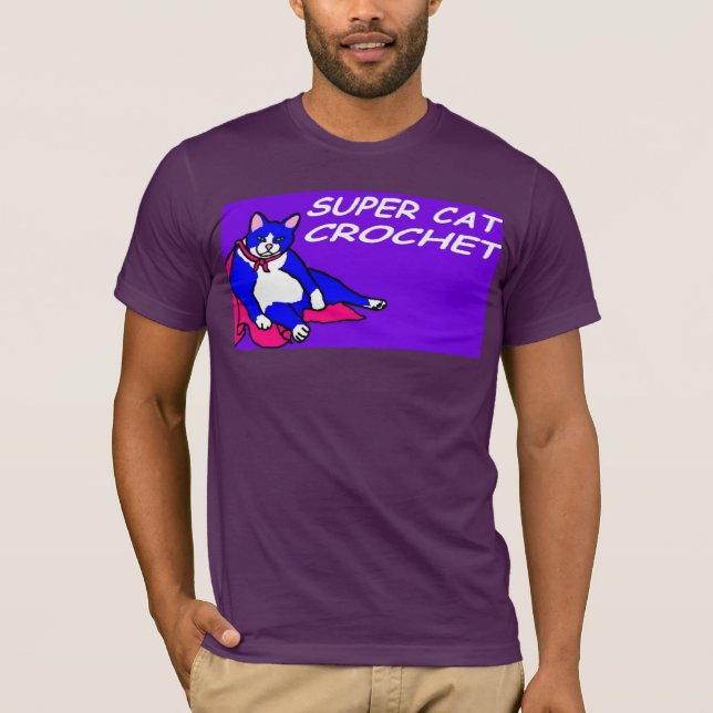 SUPER CAT CROCHET T-Shirt (Front)