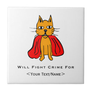 Super Cat Fight Crime For <Your Text/Name> Tile