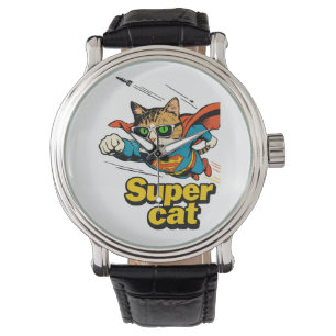 Super Cat Flying with Fish Watch