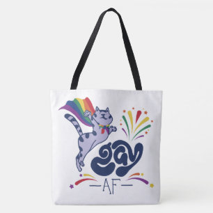 Super Cat Gay AF Tote Bag