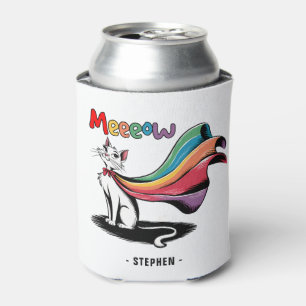 Super Cat Meeeow – Rainbow Cape Pride Cat Can Cooler