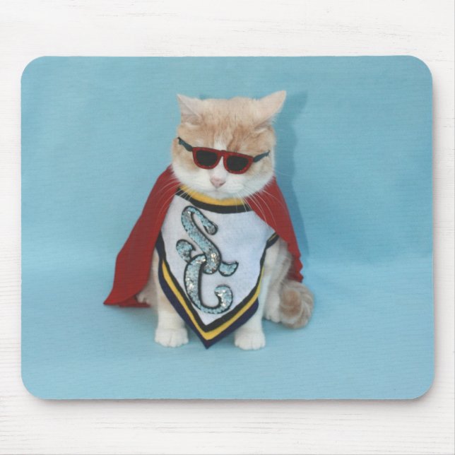 Super Cat Mouse Mat (Front)