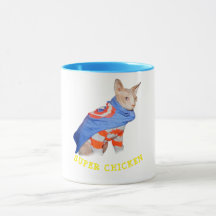 SUPER CHICKEN  Coffee Mug  2 sizes