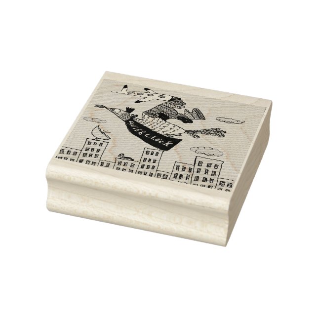 Super Cluck Rubber Stamp (Stamp)
