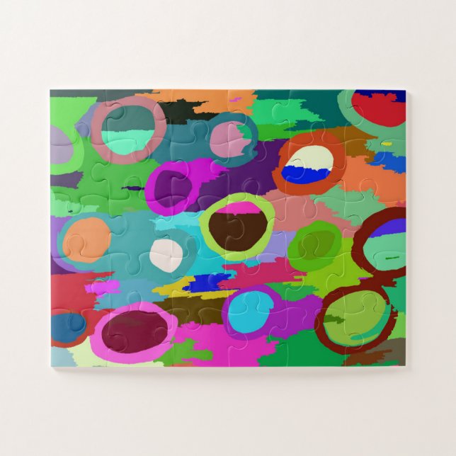 Super Colour Circles 1  Jigsaw Puzzle (Horizontal)