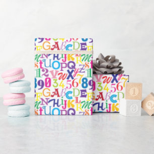 Super Colourful ABCs and 123s Wrapping Paper