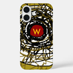 super-cool abstraction with initial iPhone 16 case