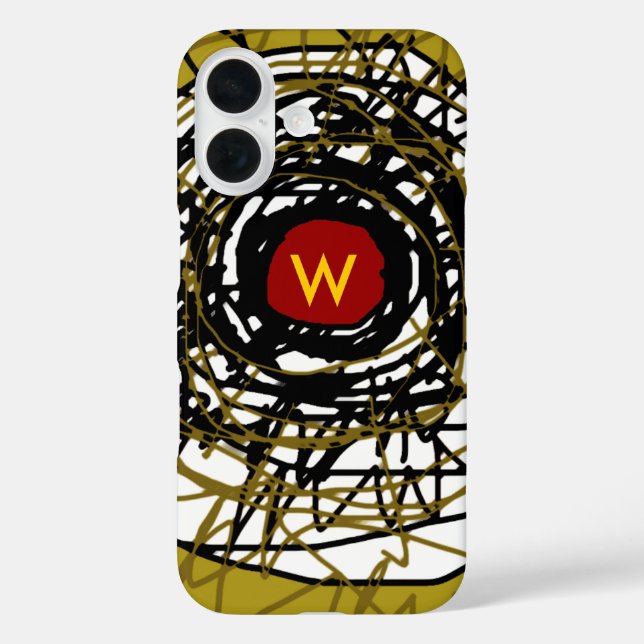 super-cool abstraction with initial Case-Mate iPhone case (Back)