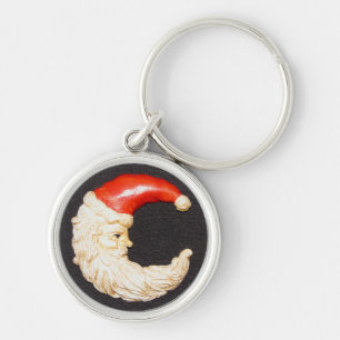 Super Cool Classic Round Santa Claus Key Chain