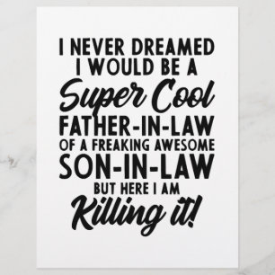Super Cool Father In Law - Fathers Day Gift Flyer