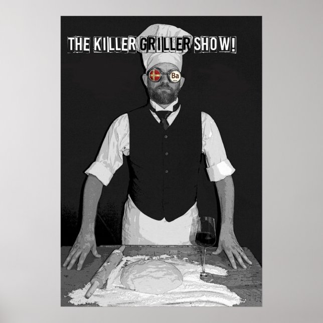 Super Cool Griller Food Poster! Poster (Front)