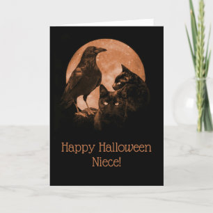 Super Cool Happy Halloween Niece Card