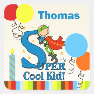 Super Cool Kid Stickers