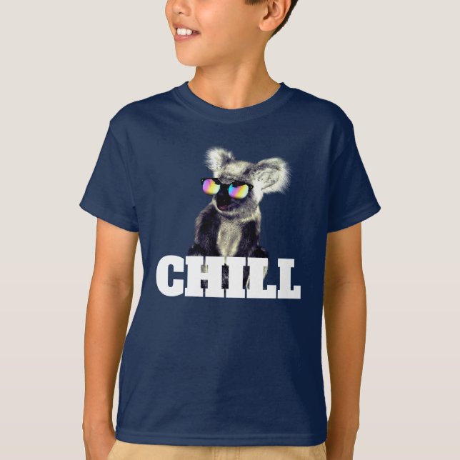 Super Cool Koala Bear in Sunglasses T-Shirt (Front)