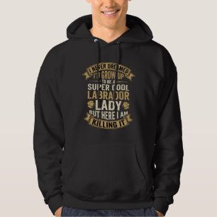Super Cool Labrador Lady Dog Lover Hoodie