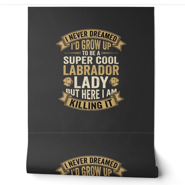 Super Cool Labrador Lady Dog Lover Wallpaper (Unrolling)