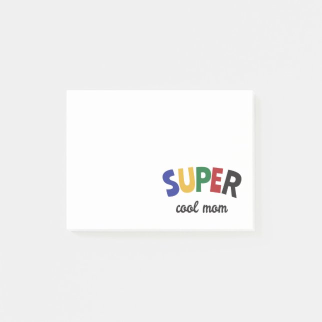 Super cool mum post-it notes (Front)