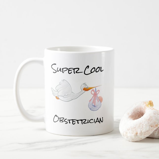 SUPER Cool ObstetricianCoffee Mug (With Donut)