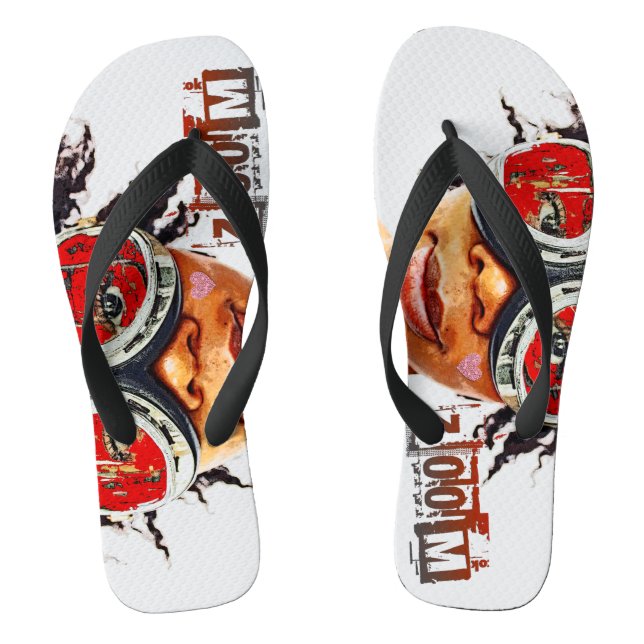 Super Cool Pair Of Flip Flops! Flops (Footbed)