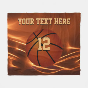 Super Cool Personalised Basketball Throw Blanket
