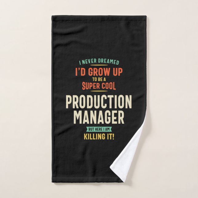 Super Cool Production Manager Hand Towel (Hand Towel)