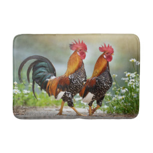 Super Cool Rooster Bathroom Mat! Bath Mat