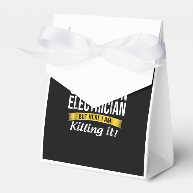 Super Cool Substation Electrician  Funny Gift Favour Box (Front Side)