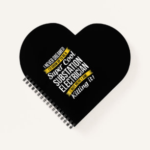Super Cool Substation Electrician Funny Gift Notebook