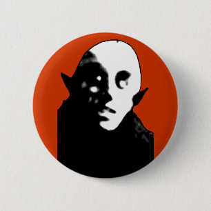 Super Creepy Nosferatu Face T-shirts, Mugs 6 Cm Round Badge