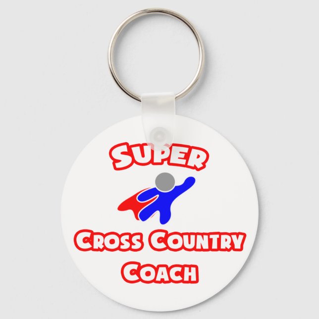 Super Cross Country Coach Key Ring (Front)