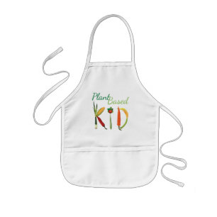 Super cute apron for plant-based kids!