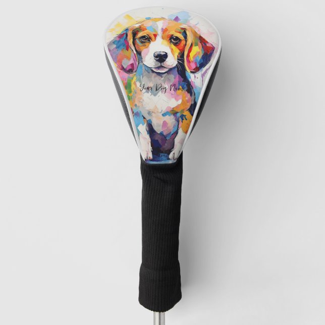 Super cute beagle dog puppy 001 - Xeno Lucilfer Golf Head Cover (Front)