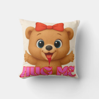 Super Cute Bear Pillow – Kawaii Animal Home Decor