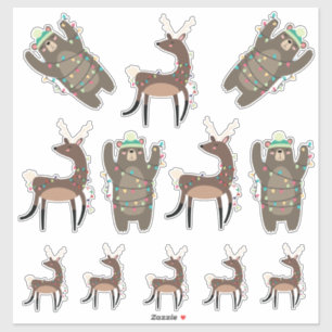 Super cute Bears and Reindeer Christmas